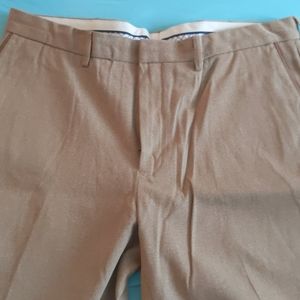 Polo flat front dress pants camel